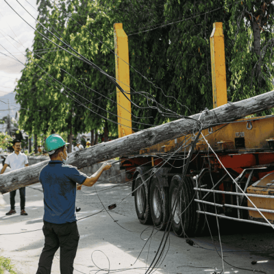 Pemasangan Tiang Listrik